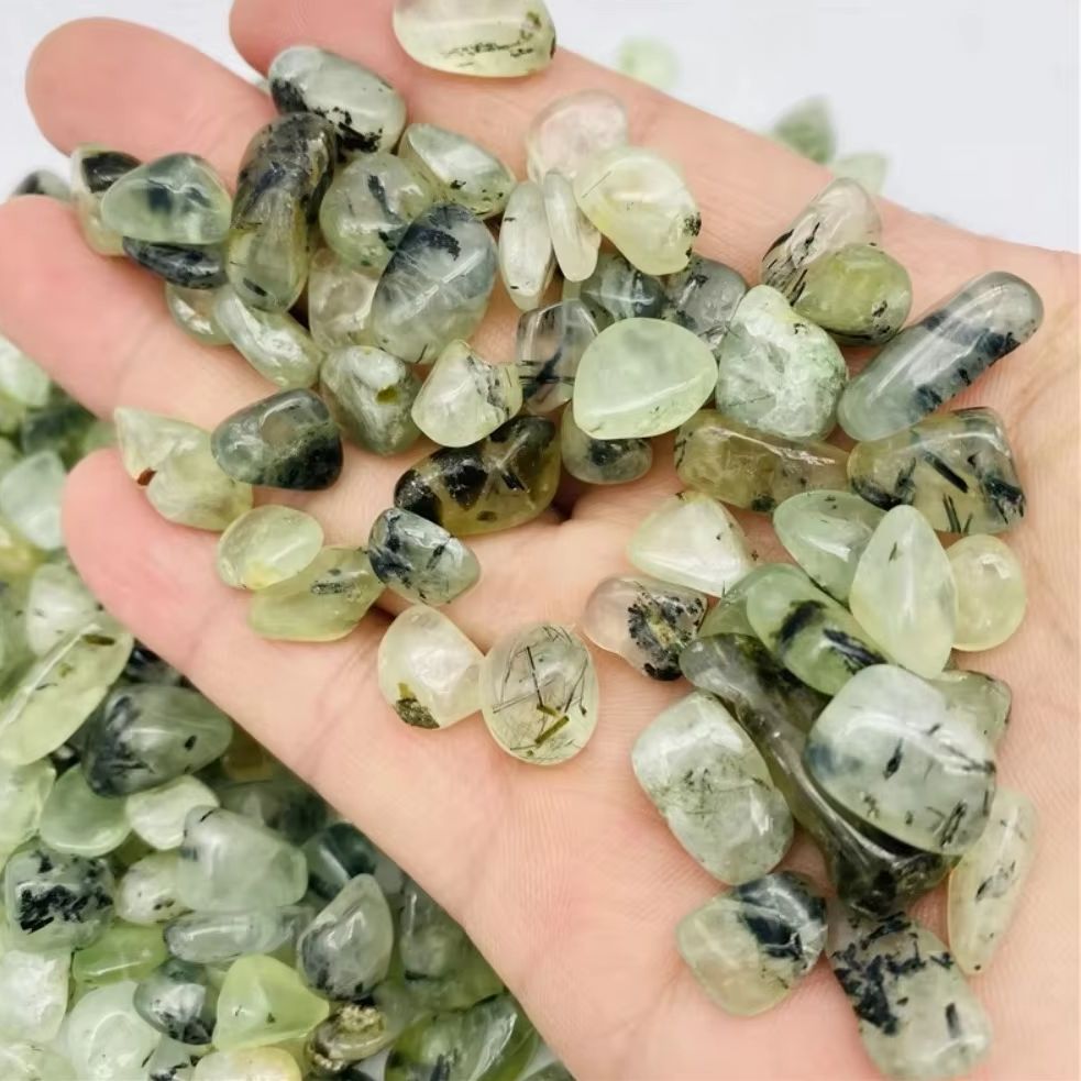 Fish Tank Gravel - Natürliche Steine Chiltonit Kies Grüner Prehnit