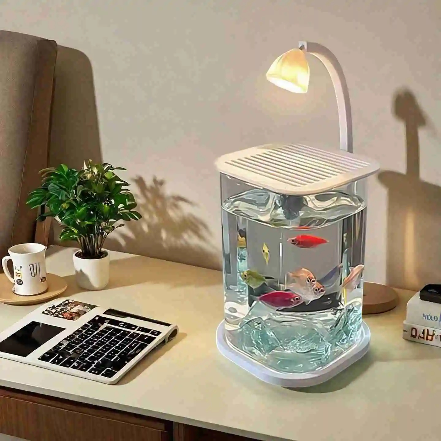 Mini Betta Fisch Glas Tank Des – Betta Fish Tank Bewertung und Preis